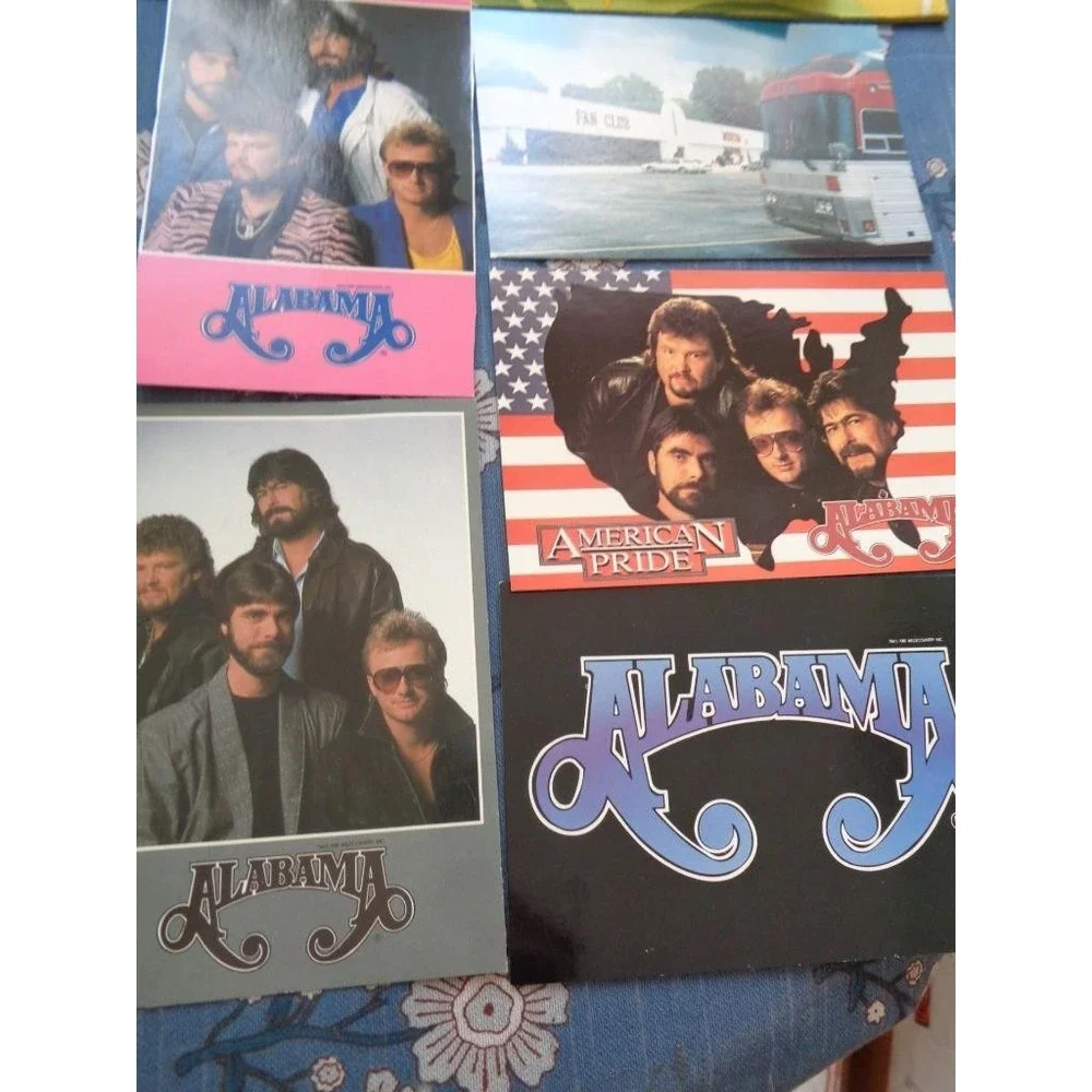 Postcard Lot of 11 Alabama Country Band Fan Club Fort Payne